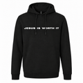 Jesus Is Worth It Premium Stretch Hoodie - Black