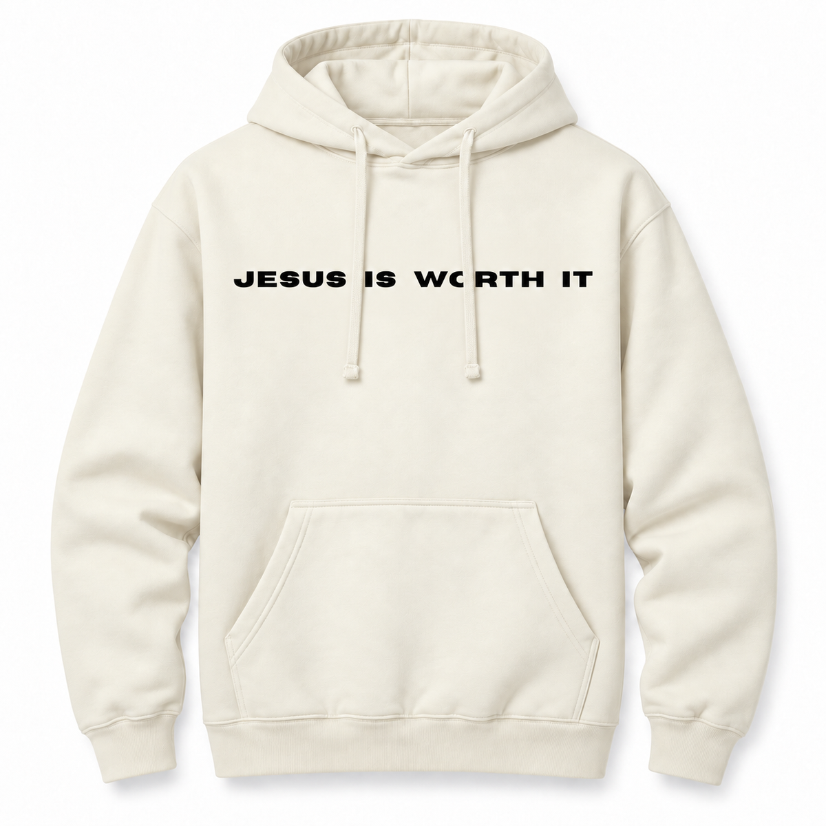 Jesus Is Worth It Classic Hoodie - Cream