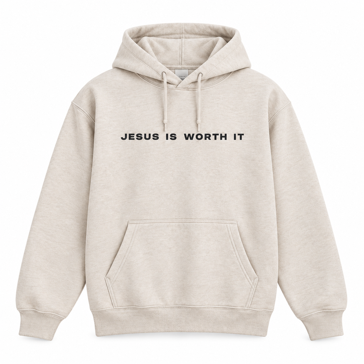 Jesus is worth it - Cream Hoodie