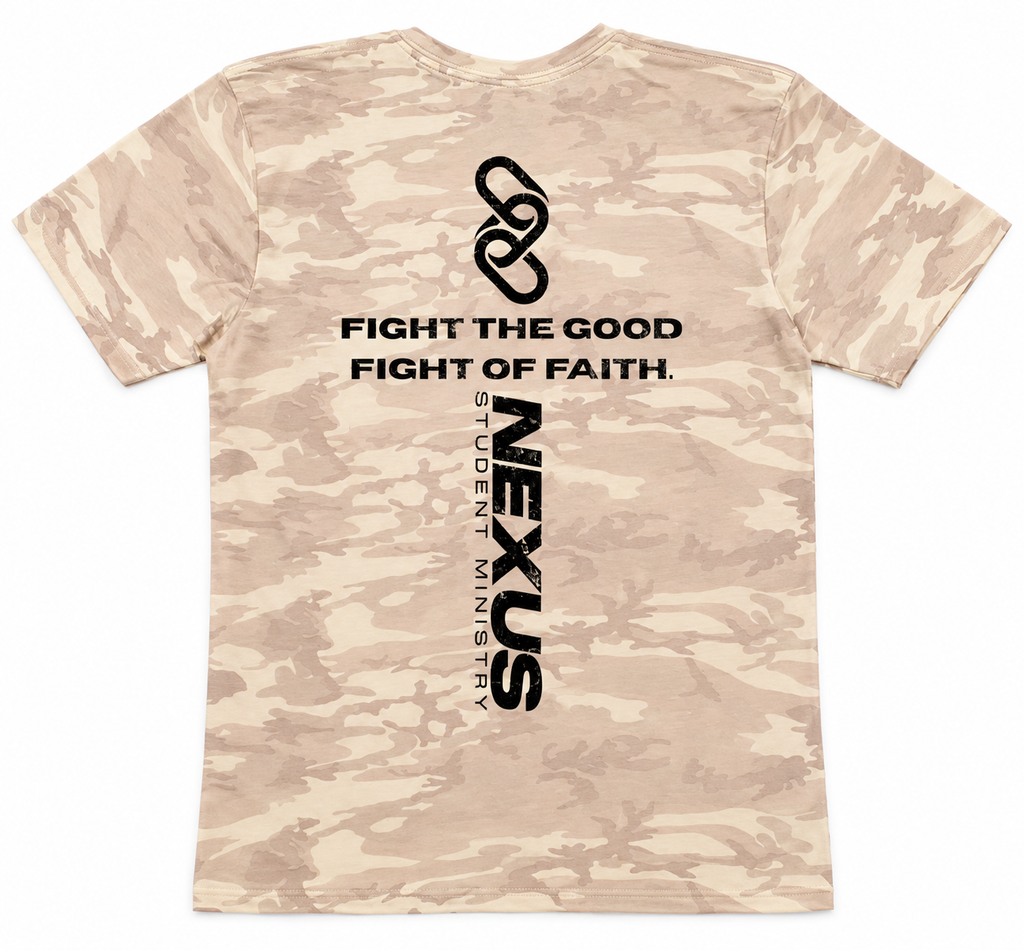 Nexus Fight the Good Fight Tee – Desert Camo
