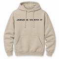 Jesus Is Worth It Classic Hoodie - Cream