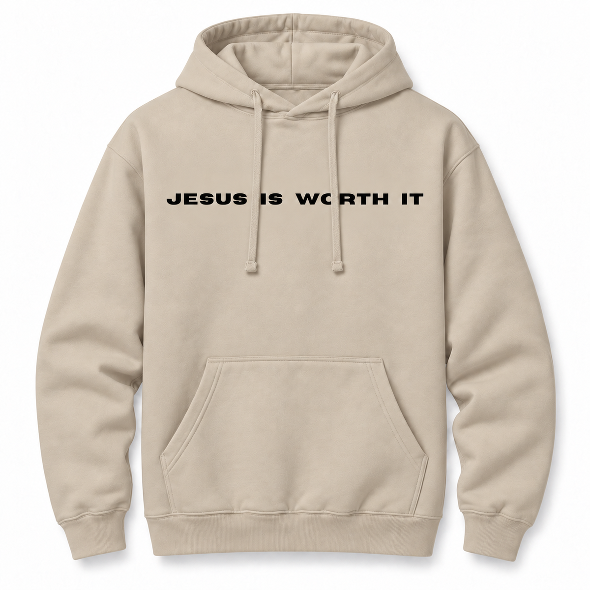 Jesus Is Worth It Classic Hoodie - Cream