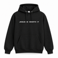 Jesus Is Worth It Classic Hoodie – Black