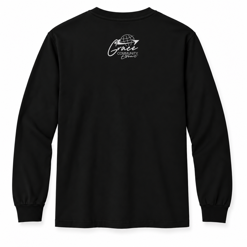 Jesus Is Worth It Black Long Sleeve Tee